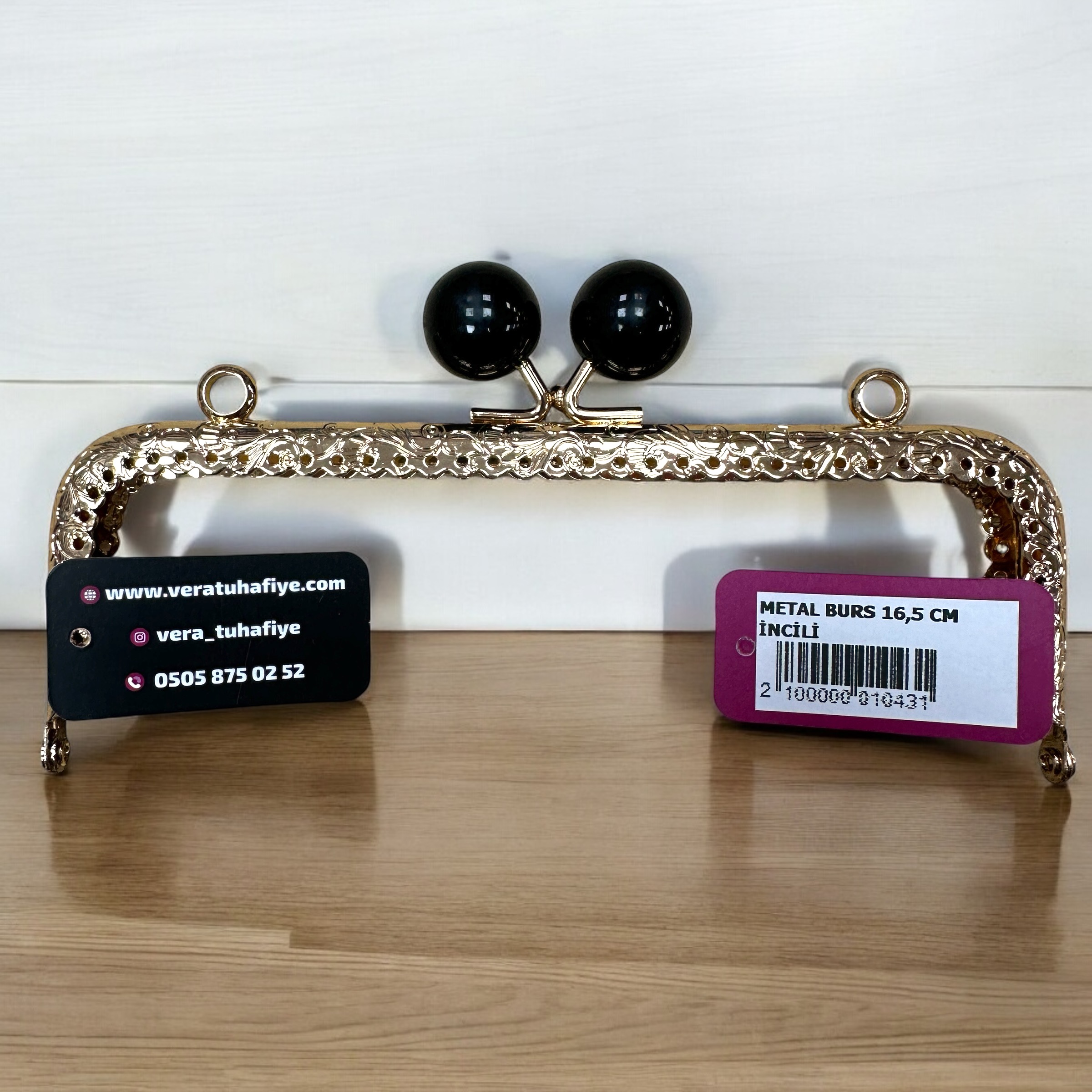 16.5 CM DİKMELİ BURS BONCUKLU